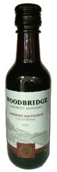 Mini bottle of Woodbridge Cabernet Sauvignon wine