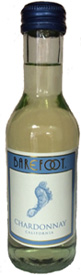 Mini bottle of Barefoot Charadonnay wine