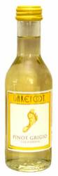 Mini bottle of Barefoot Pinot Grigio wine