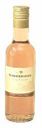 Mini bottle of Woodbridge White Zinfandel wine