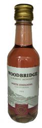 Mini bottle of Woodbridge White Zinfandel wine